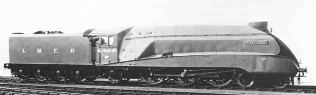 Die 'Pacific'-Maschine 'Mallard' Nr. 4468 der LNER.
